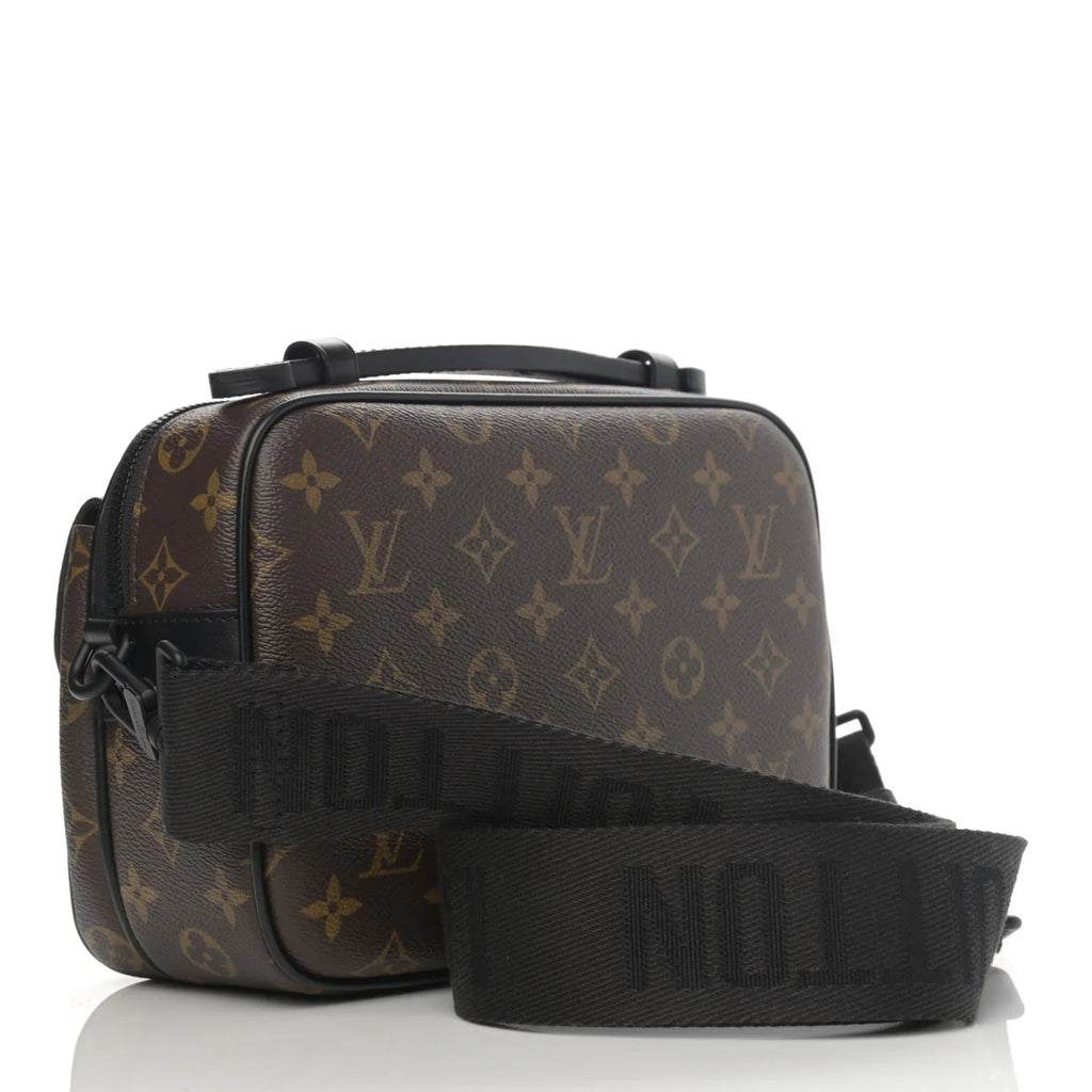 Monogram Utility Crossbody Bag (Brown)