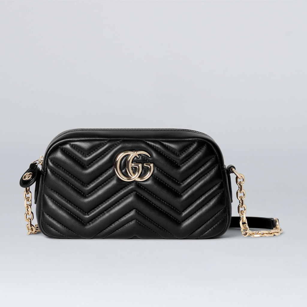 Veloura GG Signature Shoulder Bag Black