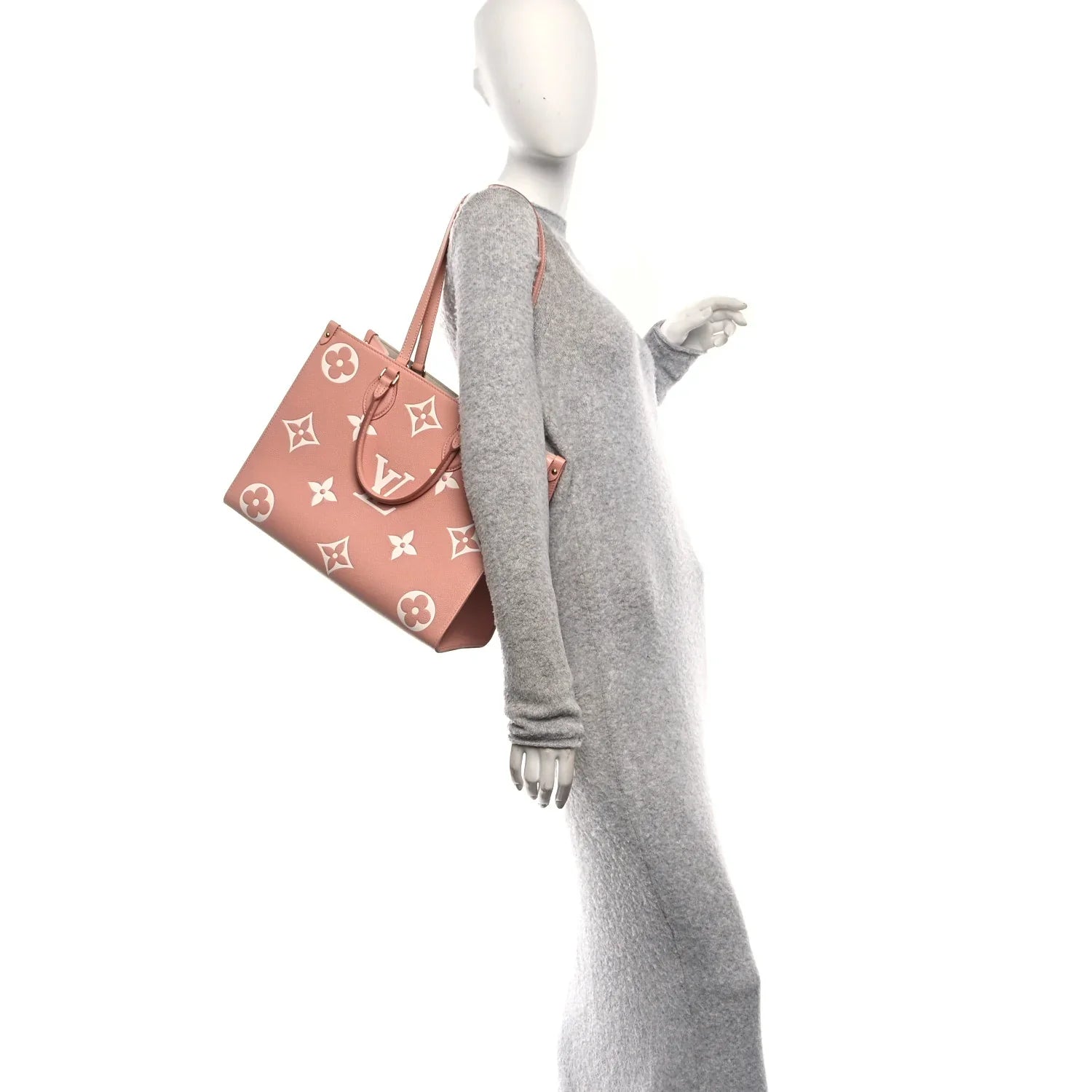 Blush Monogram Luxe Tote