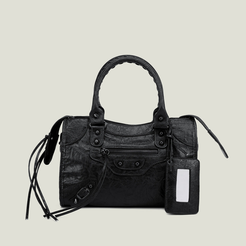 Soft-Structured City Shoulder Bag