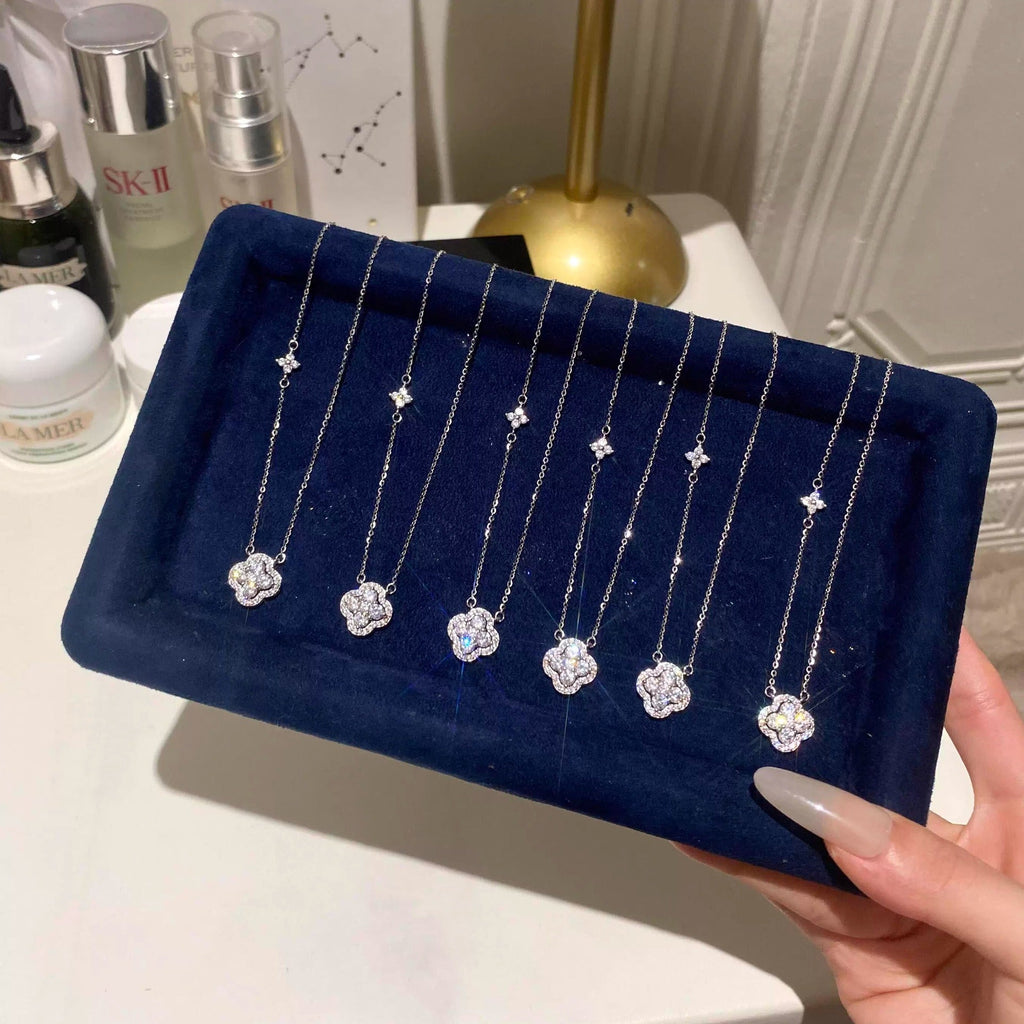 Clover Sparkle S925 Silver Necklace
