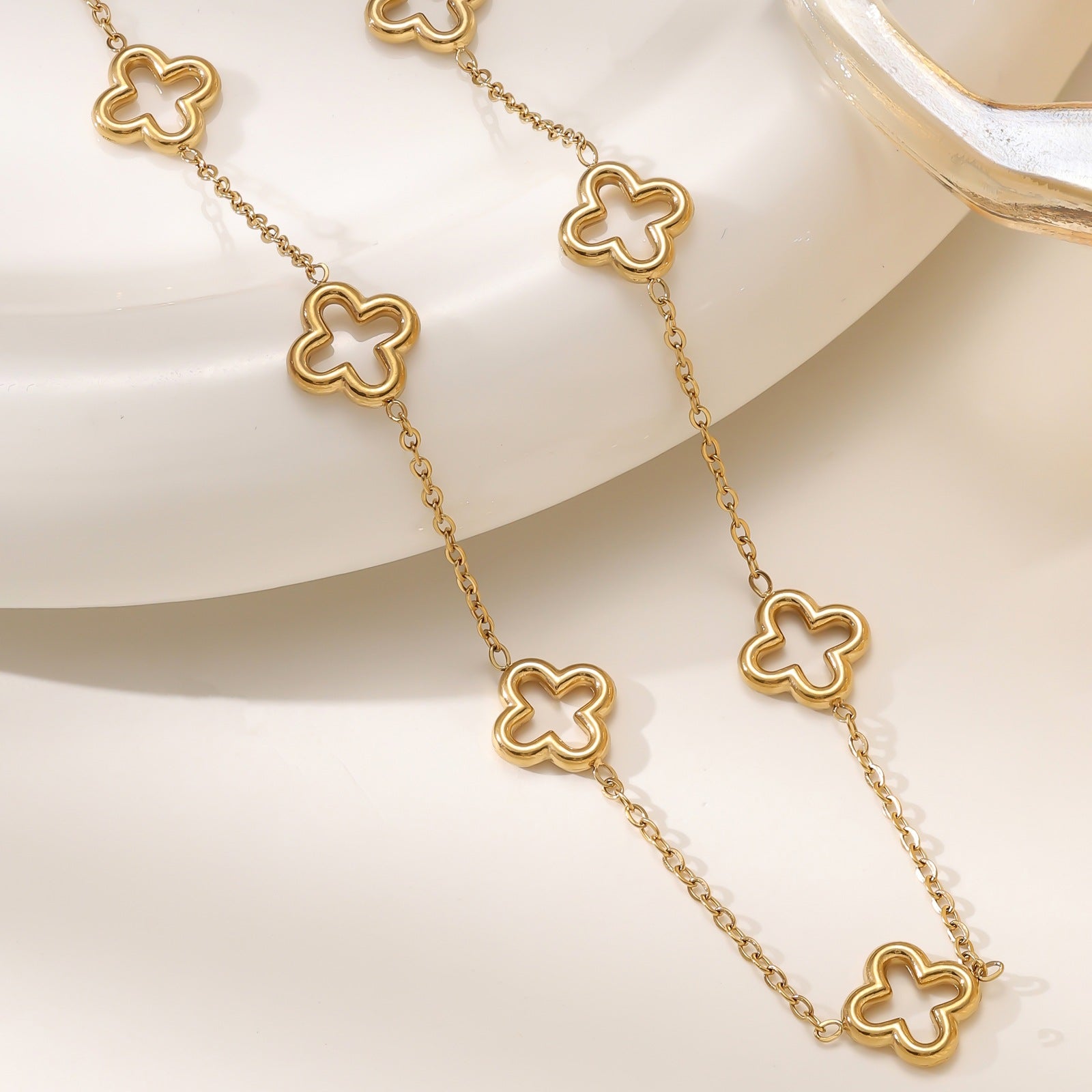 Luxe Clover Necklace & Bracelet