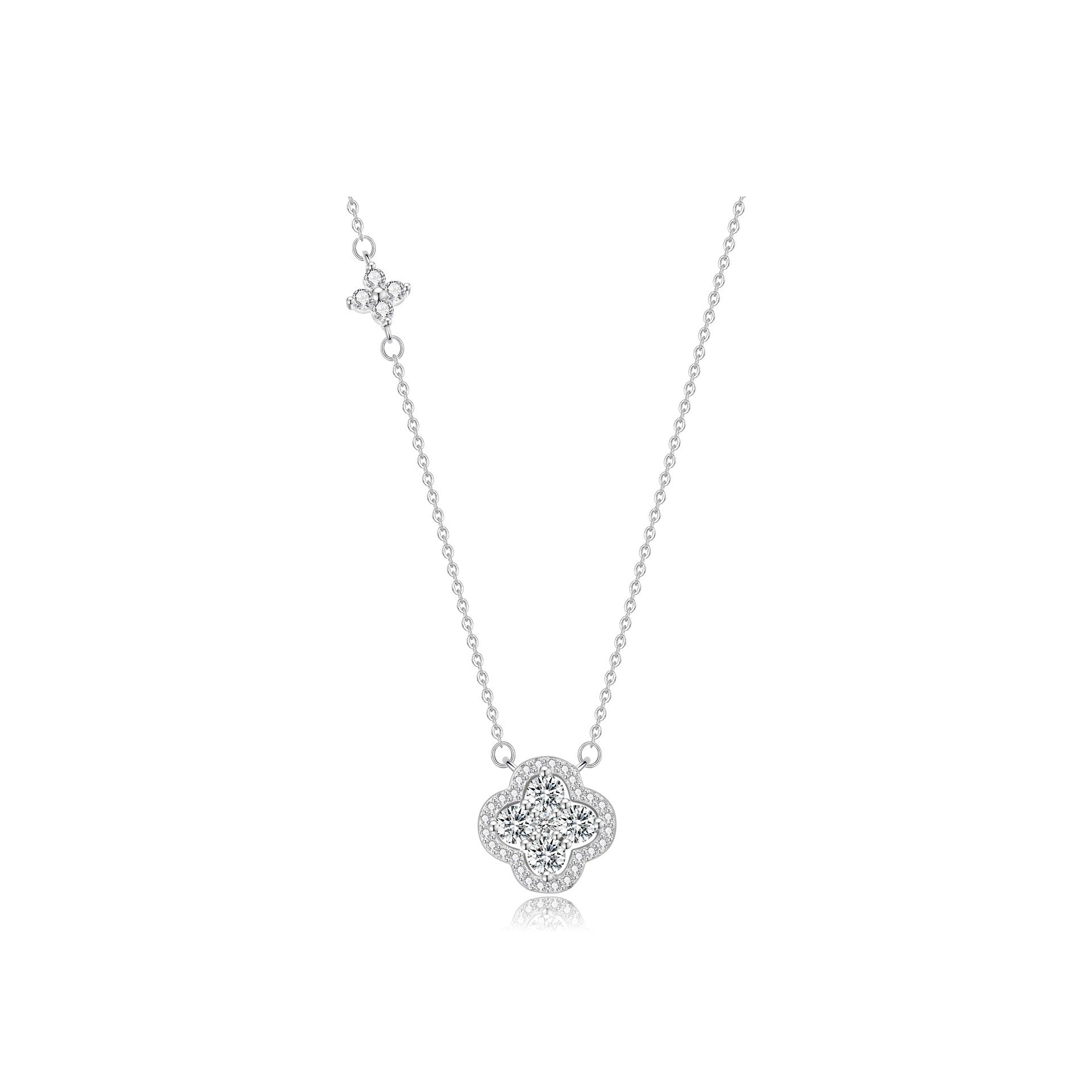 Clover Sparkle S925 Silver Necklace