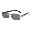 Diamond Luxe Rimless Sunglasses