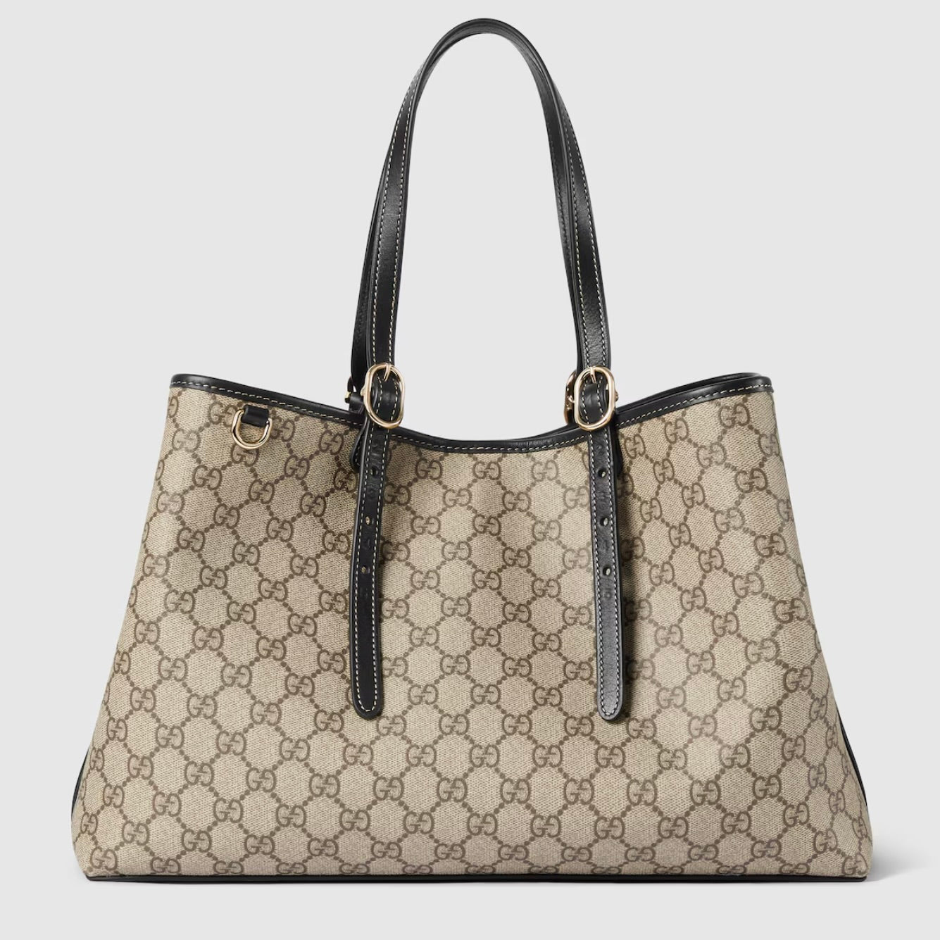 Velmara Signature Tote (Beige/Dark Blue)