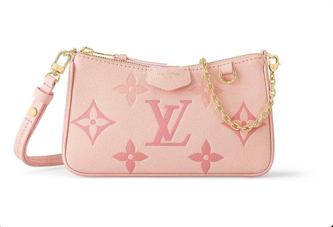 Blush Monogram Mini Shoulder Pouch