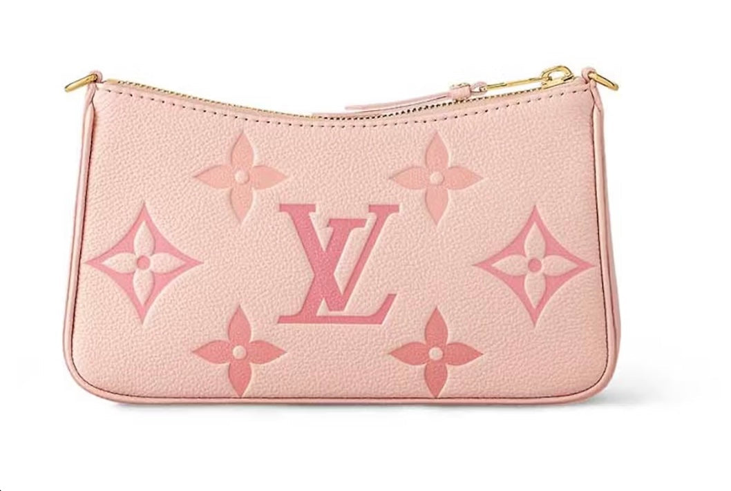 Blush Monogram Mini Shoulder Pouch