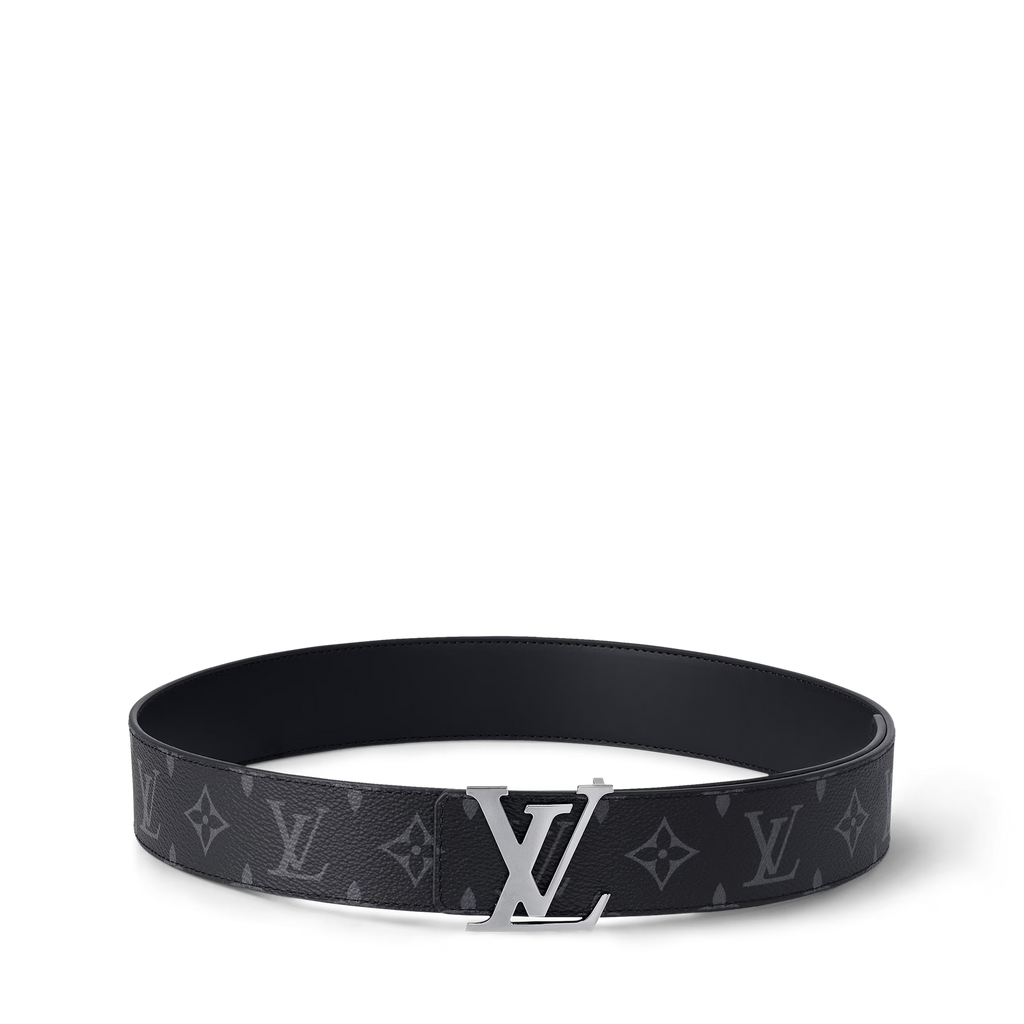 Noir Monogram Edge Belt