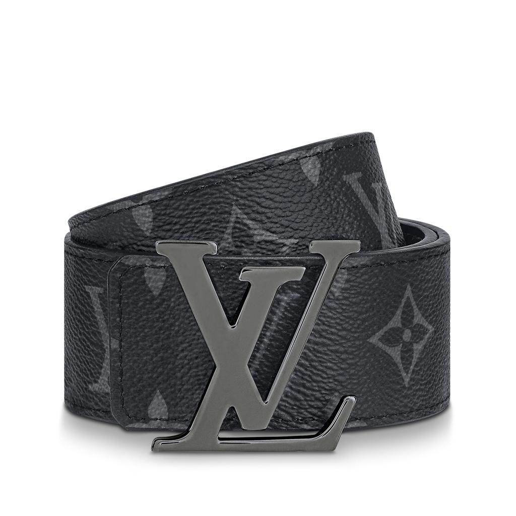 Noir Monogram Edge Belt