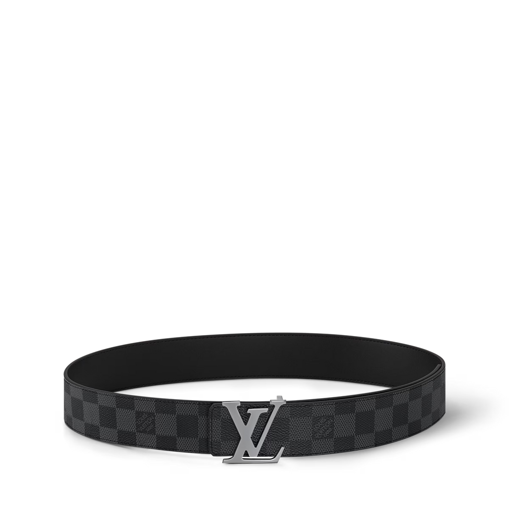 Noir Monogram Edge Belt