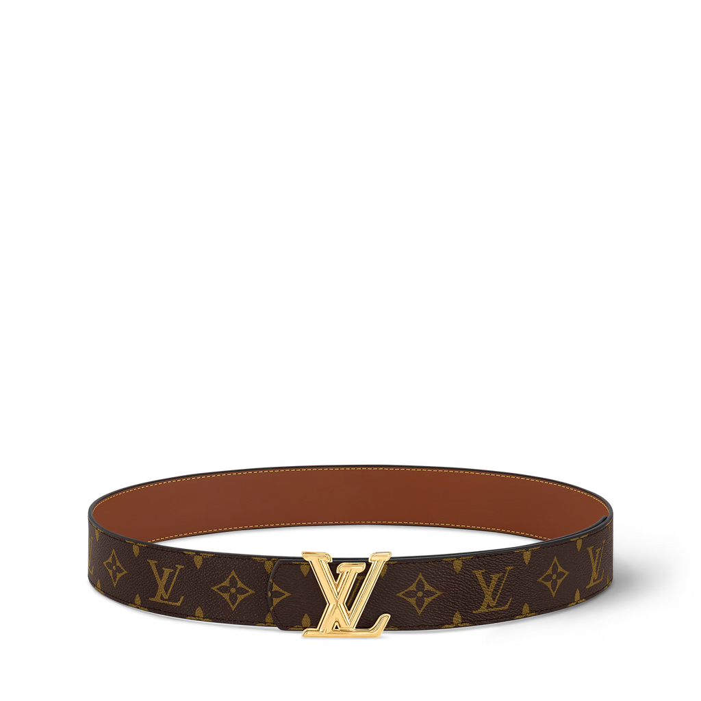 Noir Monogram Edge Belt