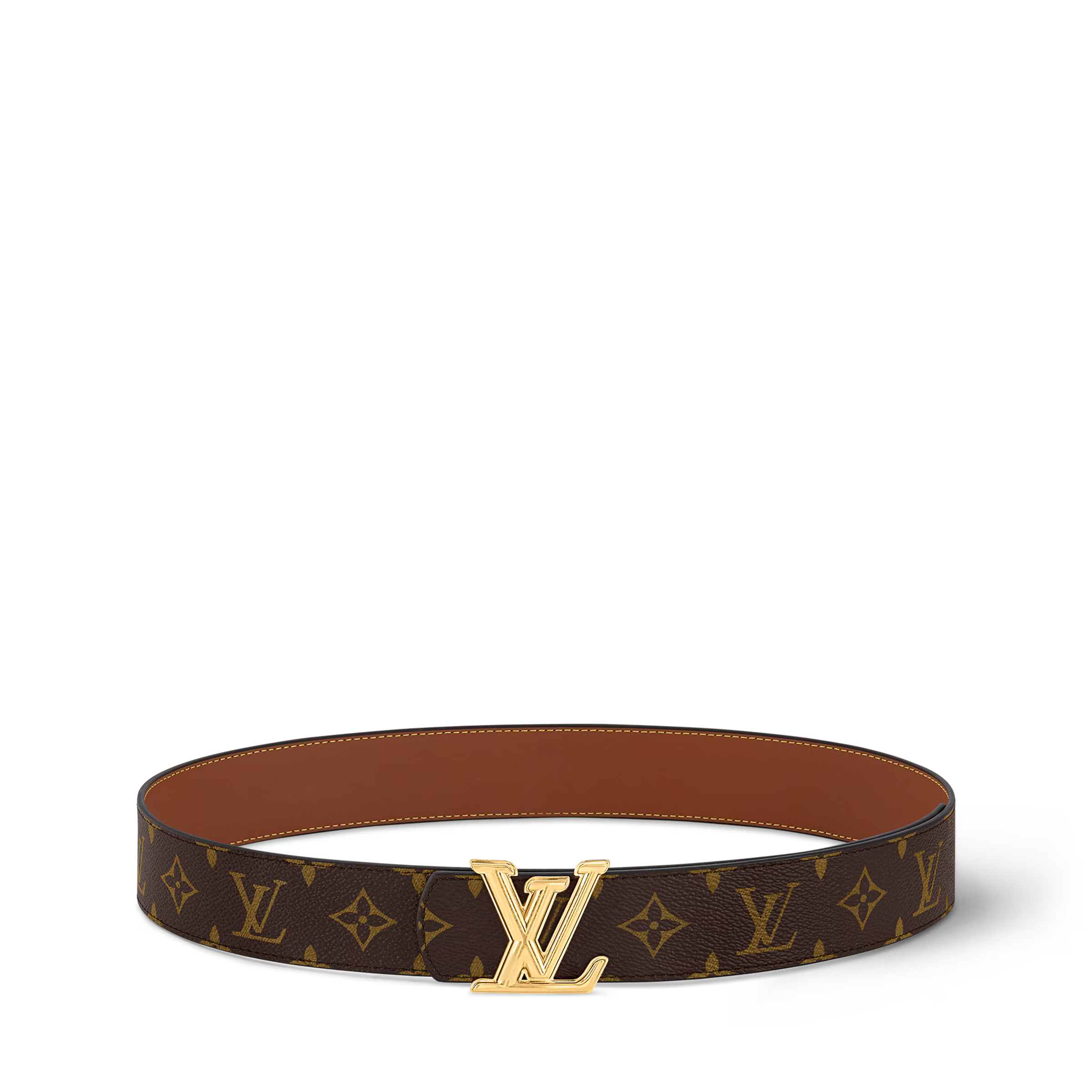 Noir Monogram Edge Belt