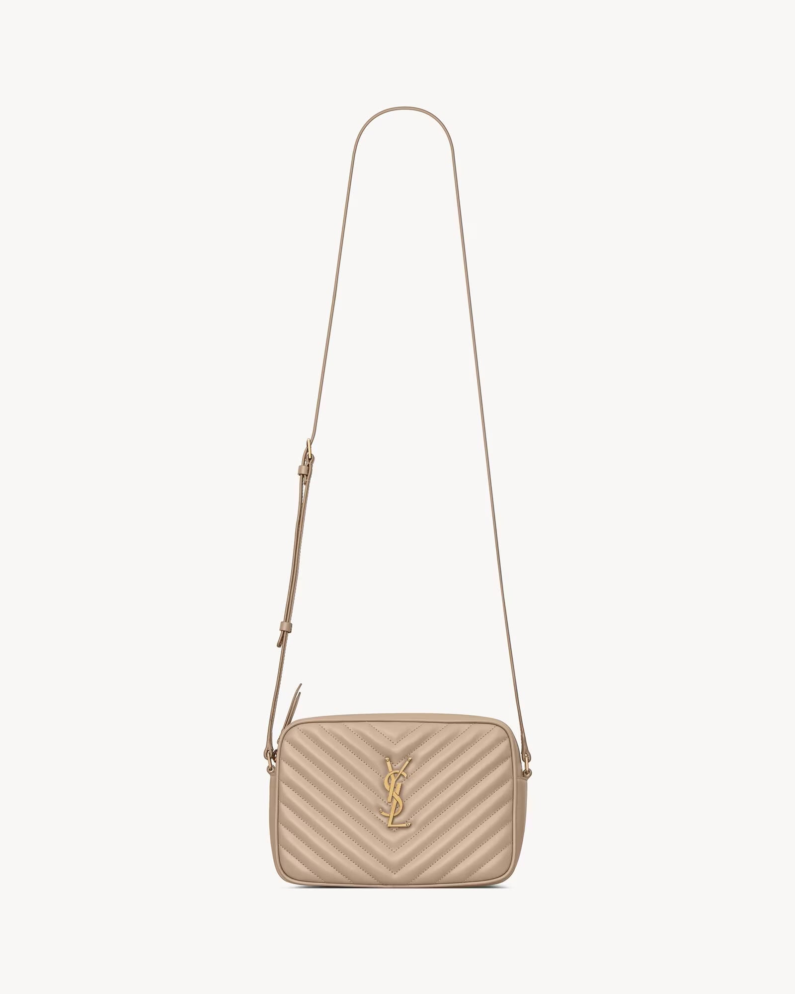 Ravelle Quilted Shoulder Bag (Beige)