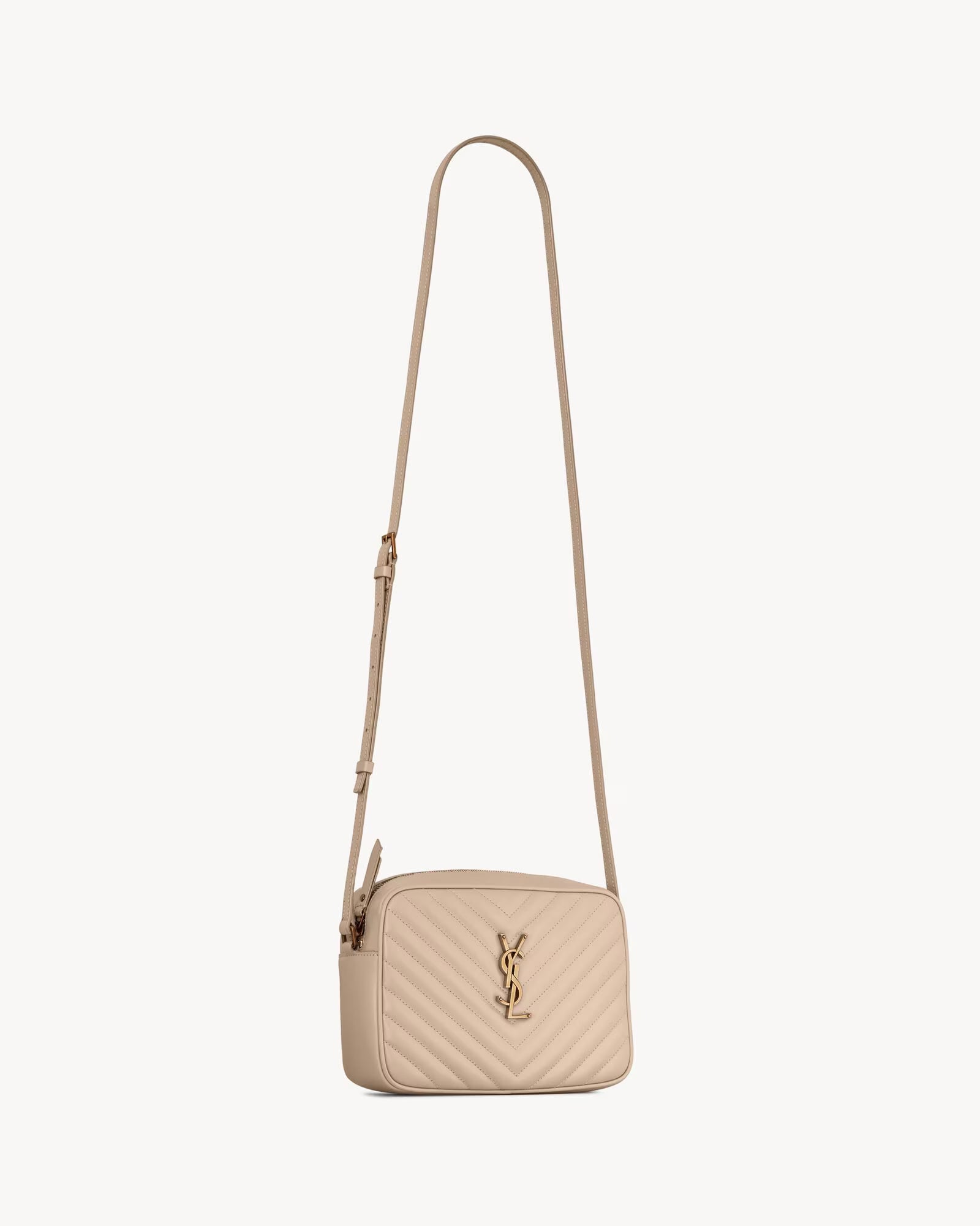 Ravelle Quilted Shoulder Bag (Beige)