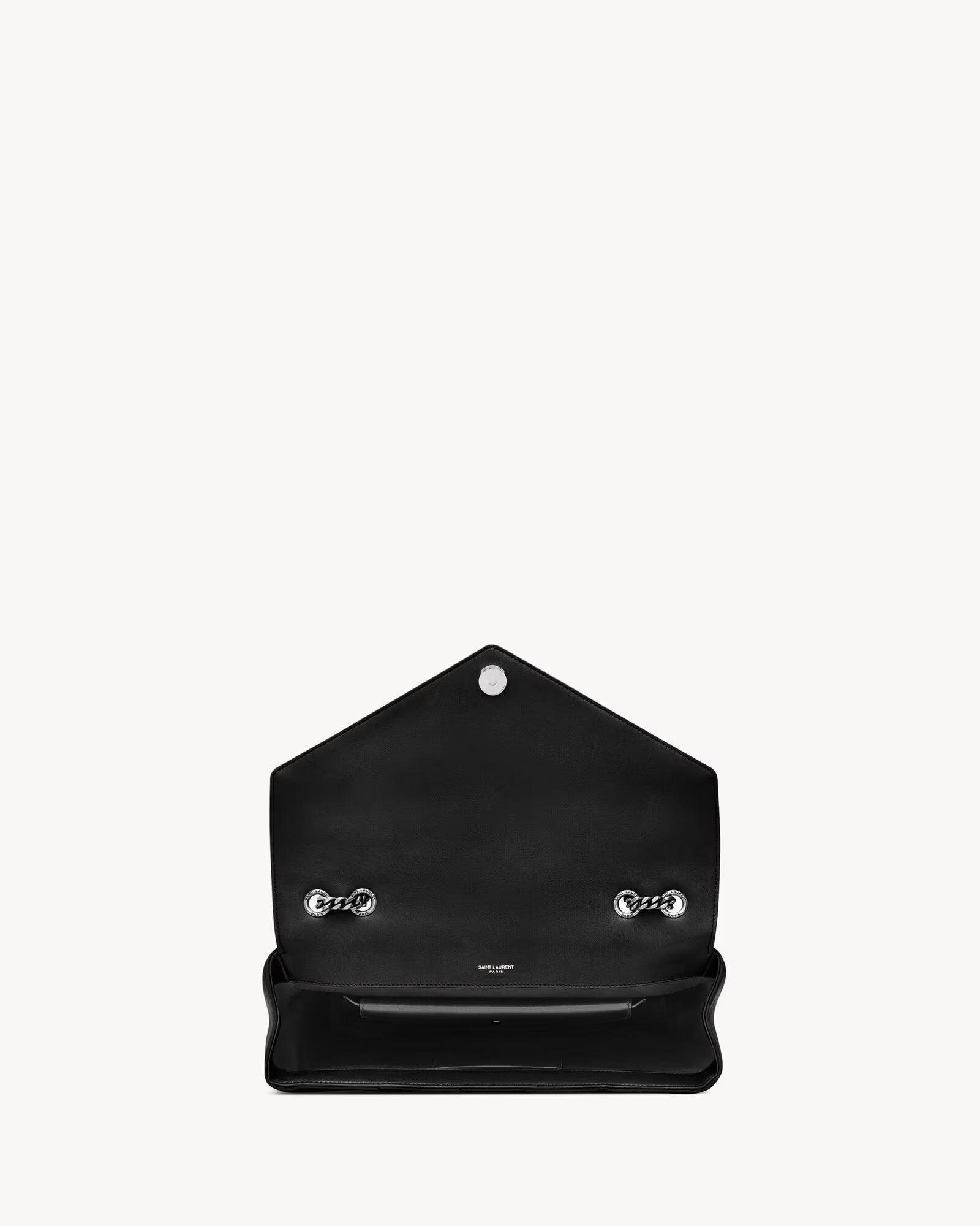 Nouvelle Quilted Shoulder Bag 31 CM (Black Silver Logo)