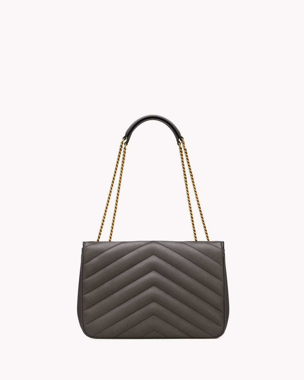 Nouvelle Quilted Shoulder Bag 31 CM (Gray Gold Logo)