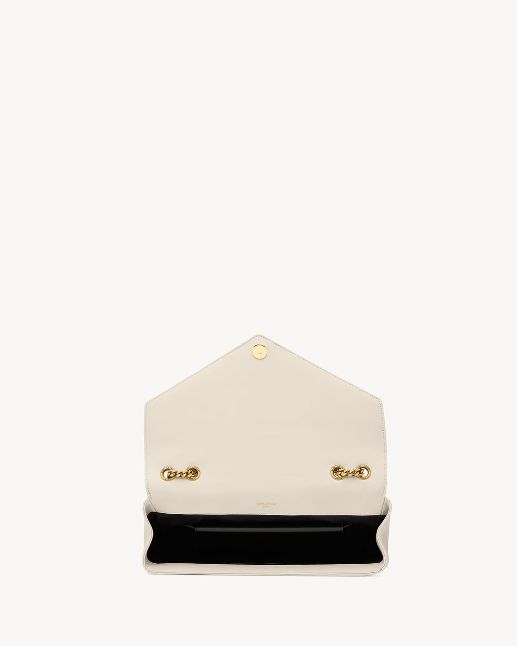 Nouvelle Quilted Shoulder Bag 31 CM (White Gold Logo)