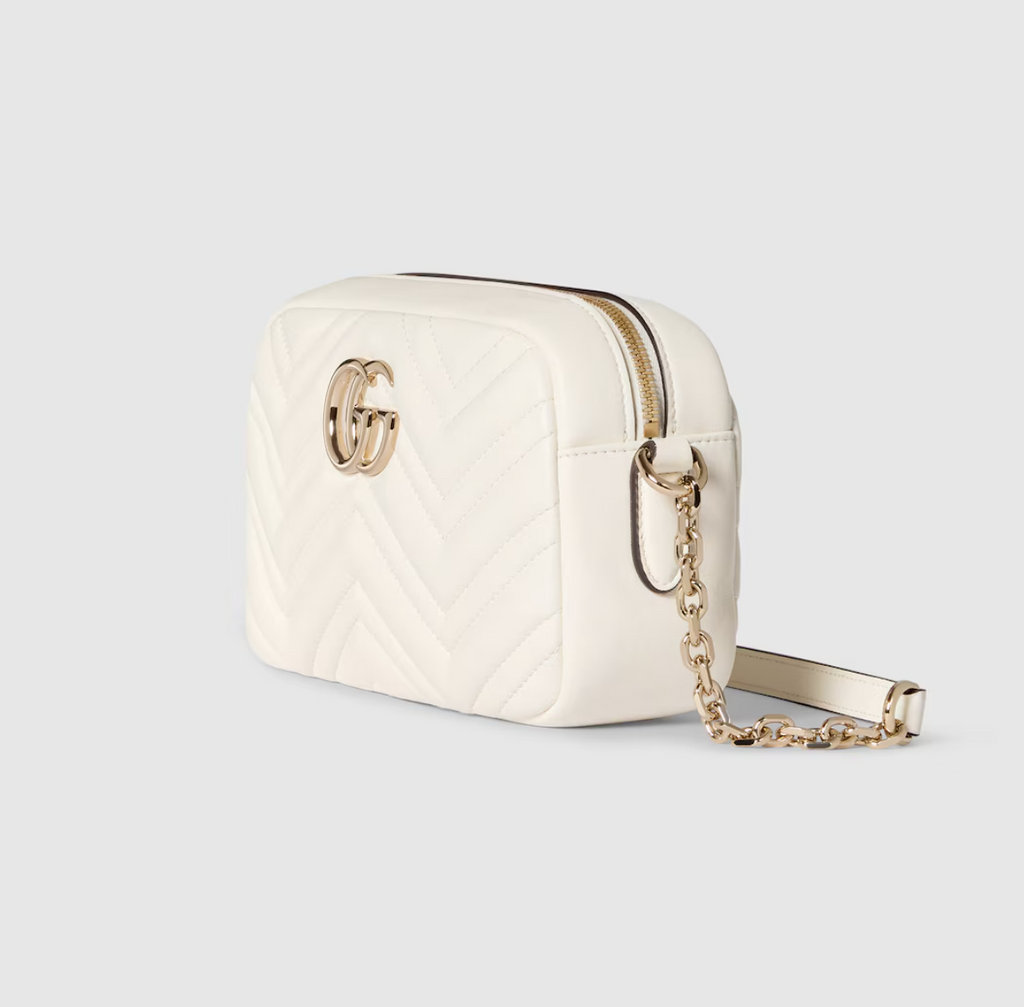 Veloura GG Signature Shoulder Bag White