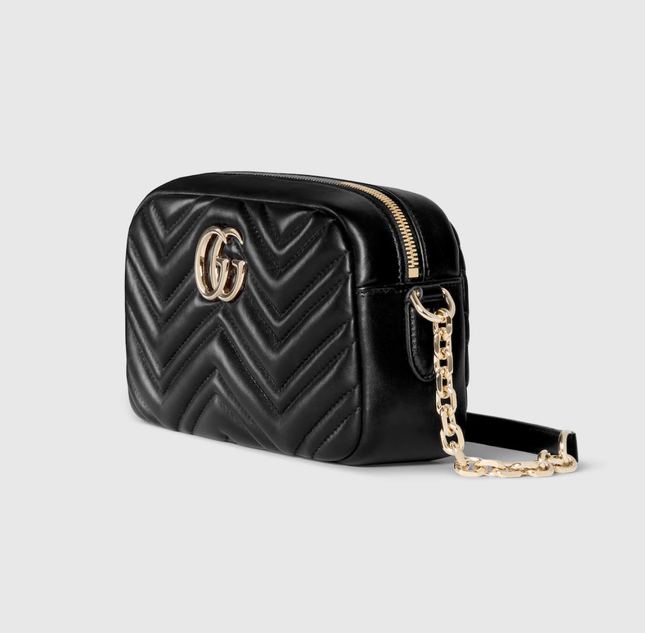Veloura GG Signature Shoulder Bag Black