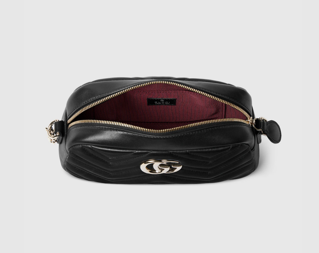Veloura GG Signature Shoulder Bag Black