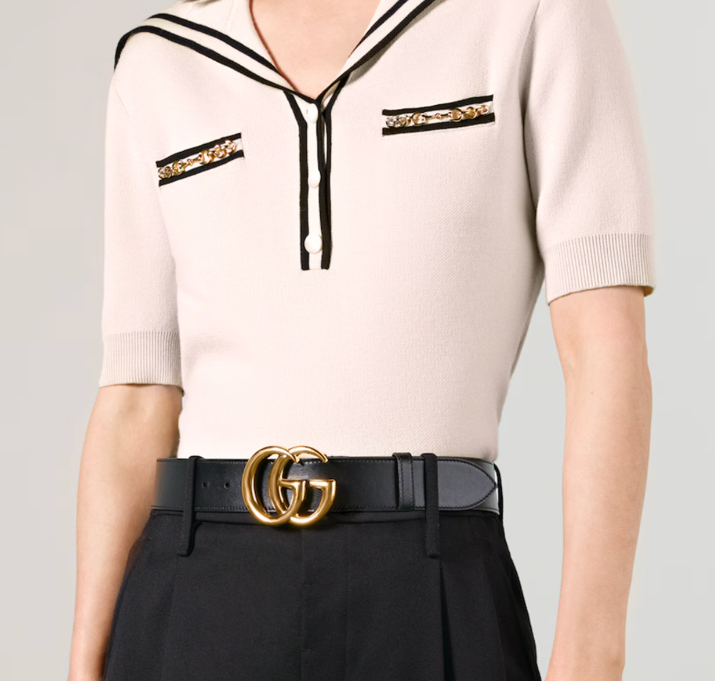 Velmoro Gold Emblem Belt