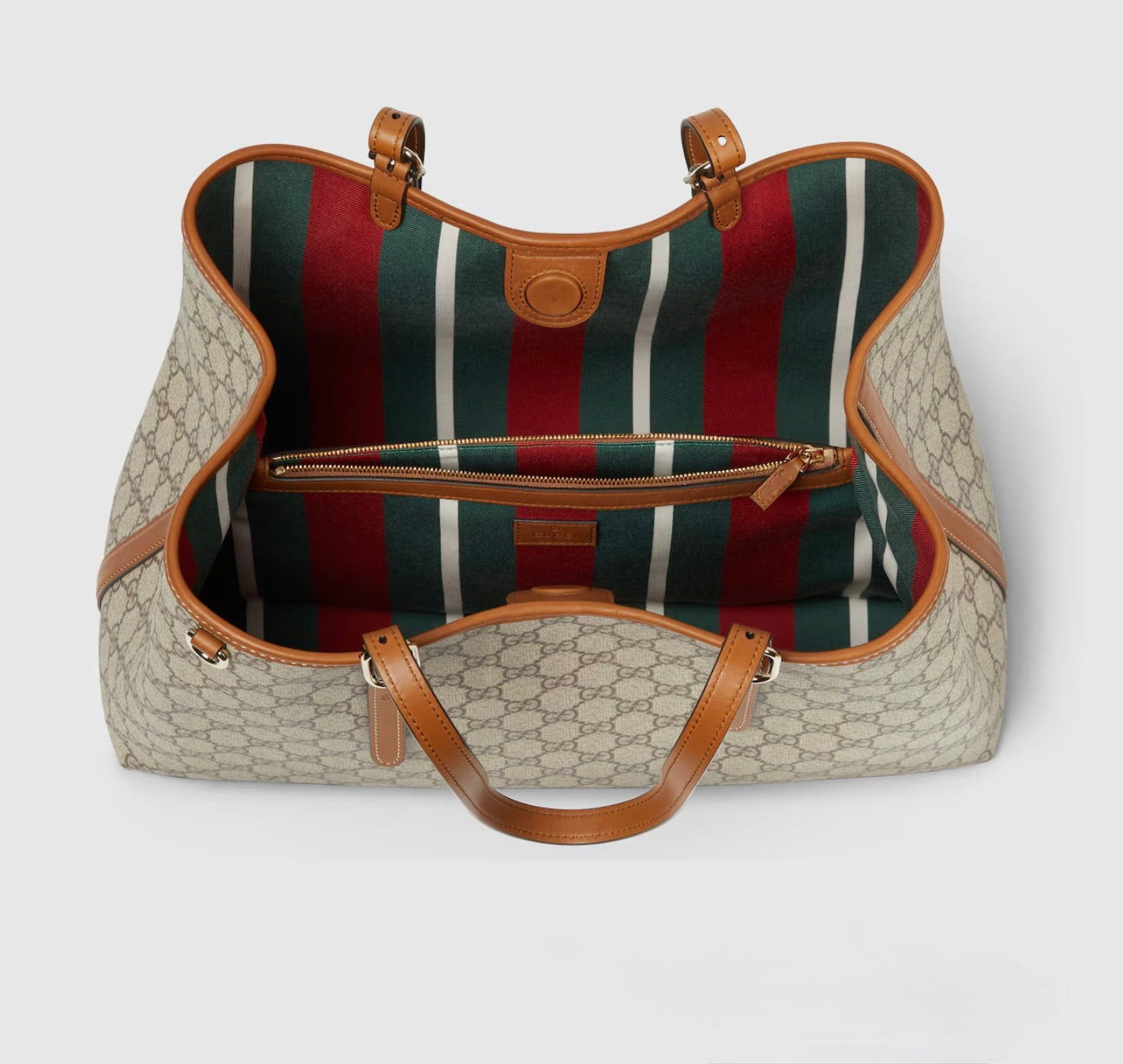 Velmara Signature Tote (Beige/Brown)