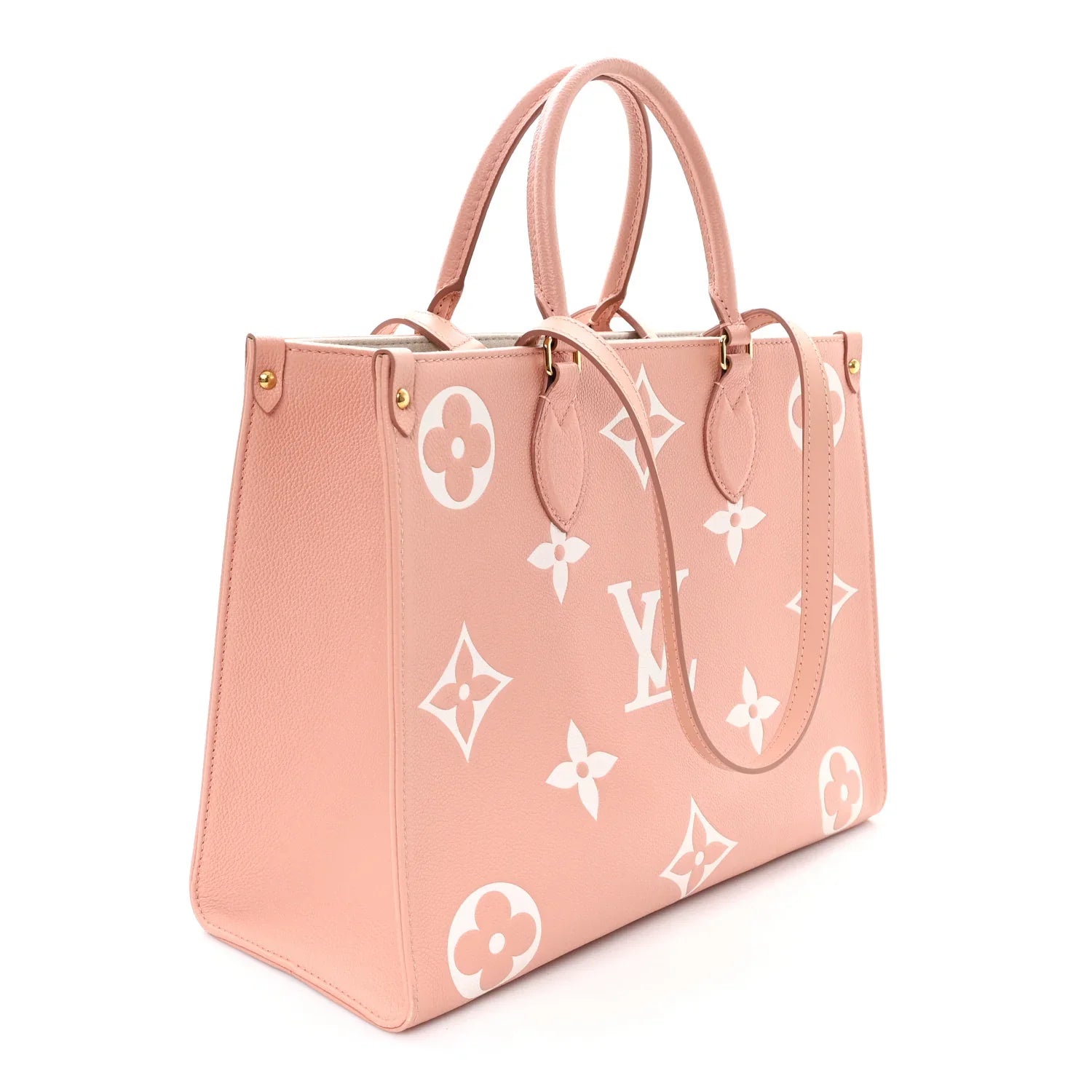 Blush Monogram Luxe Tote
