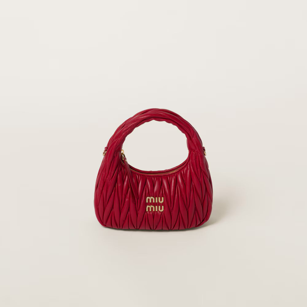 Matelassé Leather Underarm Bag