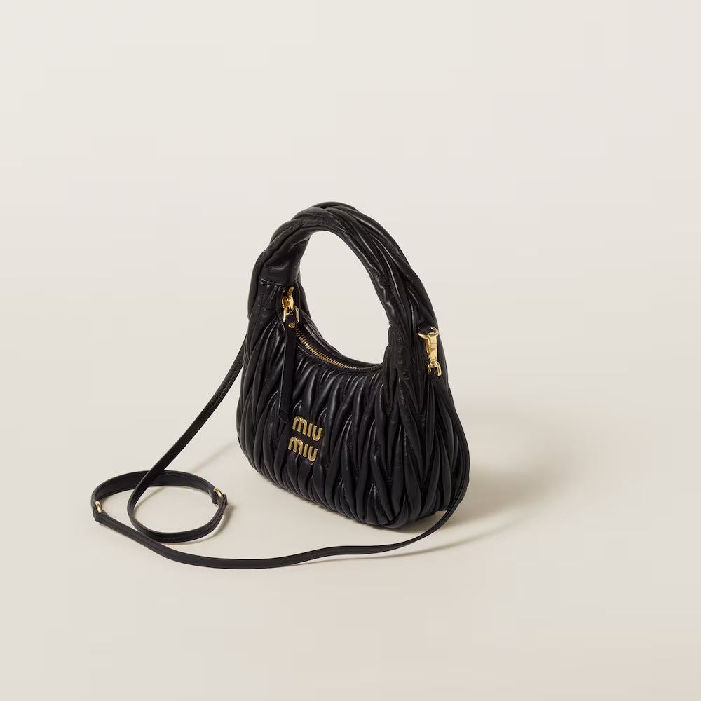 Matelassé Leather Underarm Bag