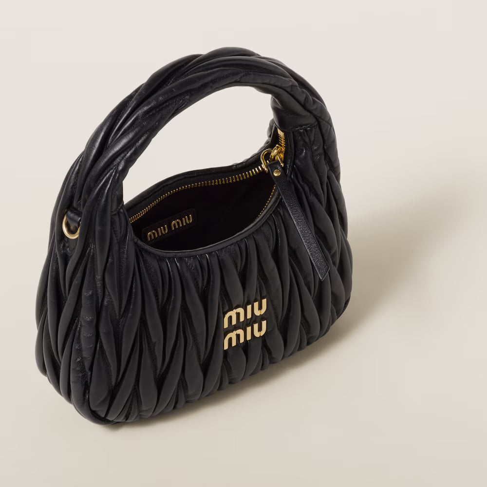 Matelassé Leather Underarm Bag