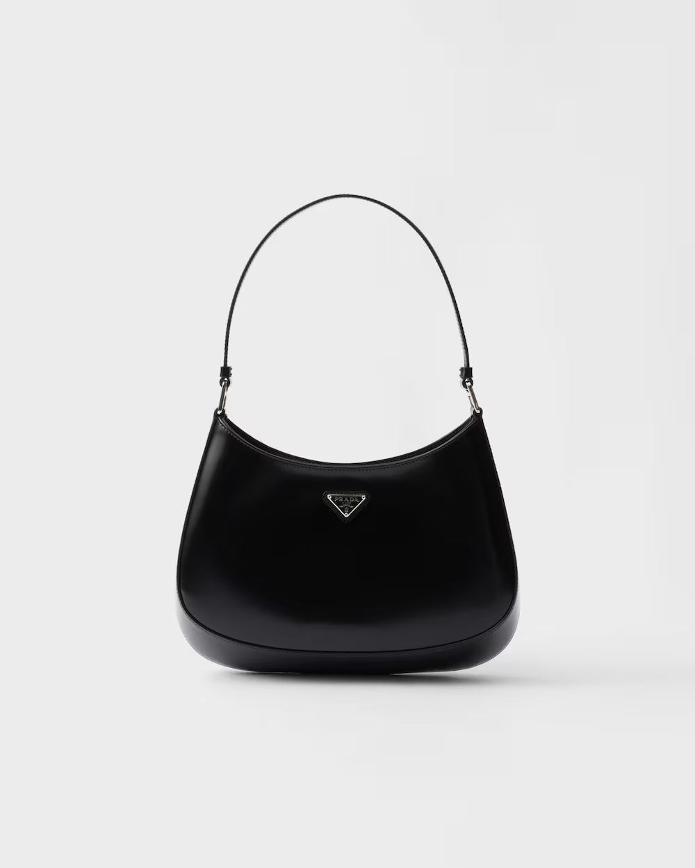 Sleek Triangle-Accent Shoulder Bag
