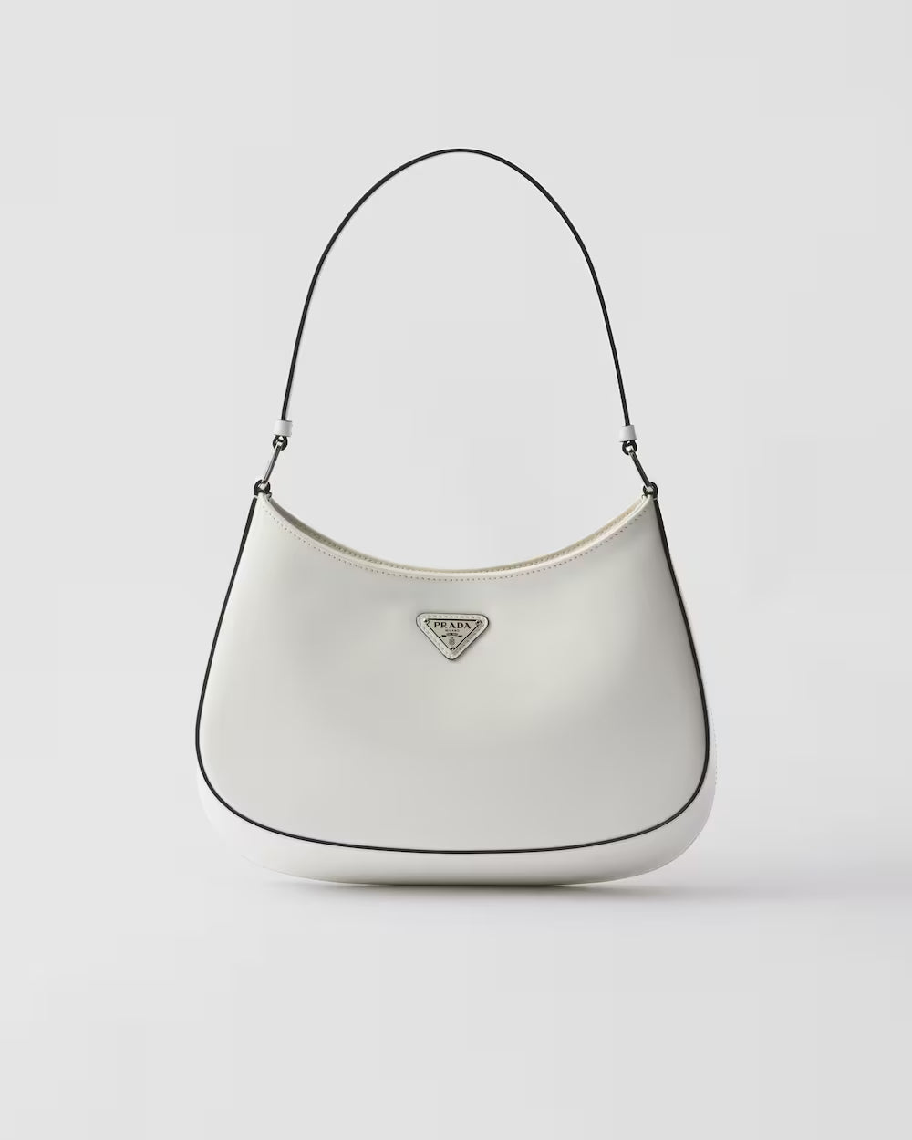 Sleek Triangle-Accent Shoulder Bag