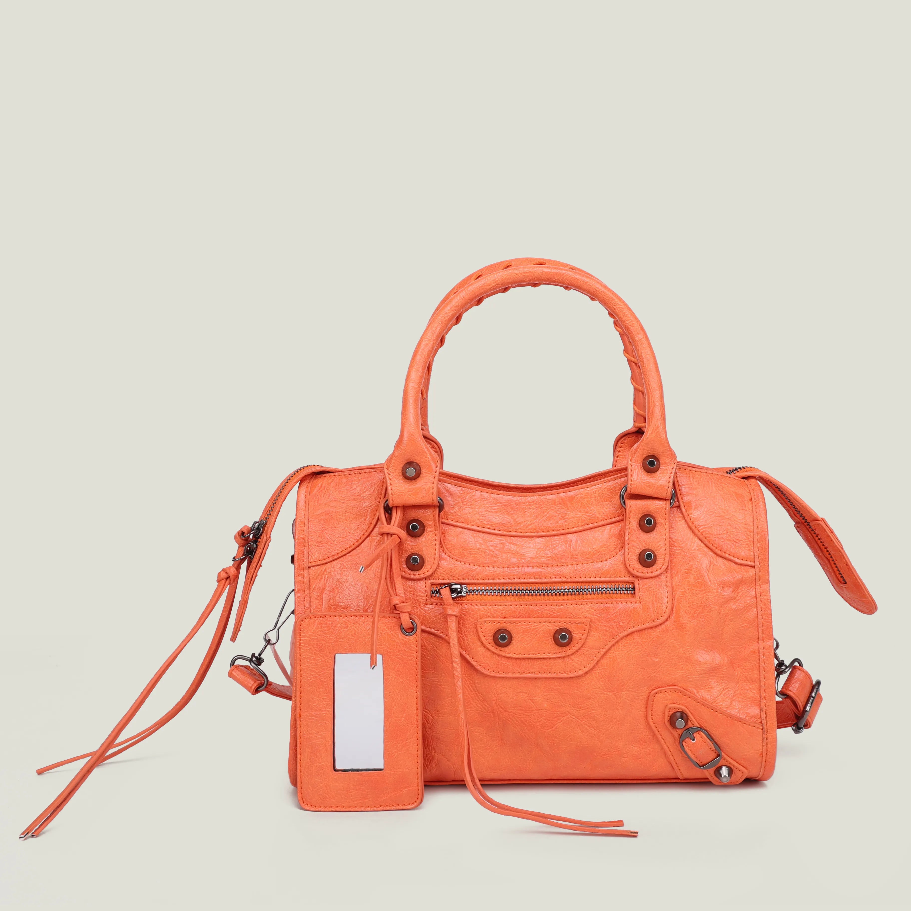 Soft-Structured City Shoulder Bag