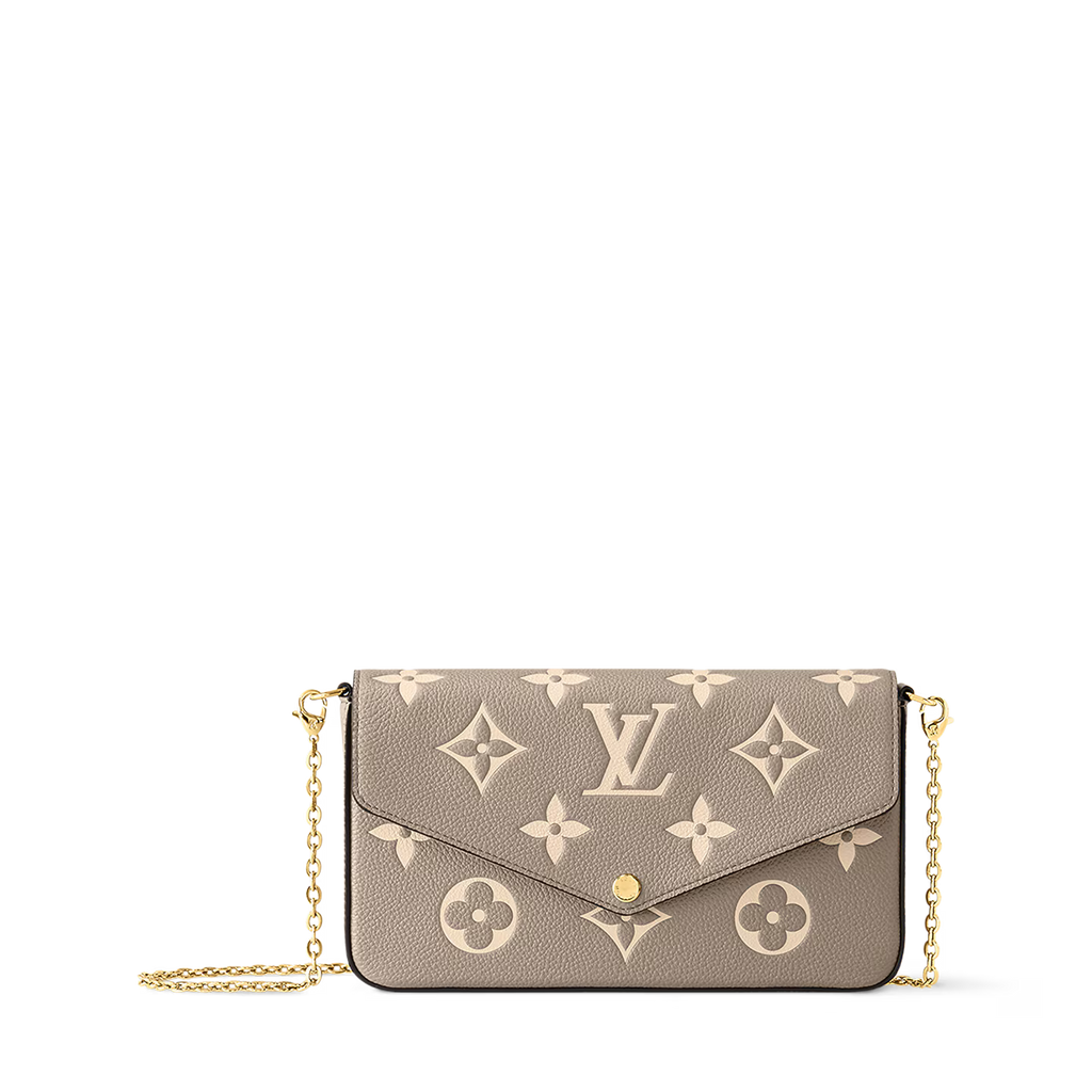 Elvienne Chain Pochette (Dove/Cream)