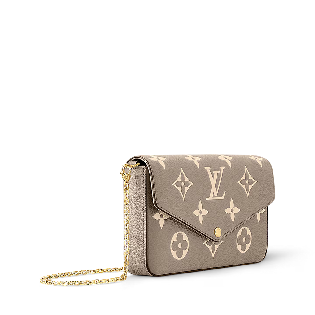 Elvienne Chain Pochette (Dove/Cream)