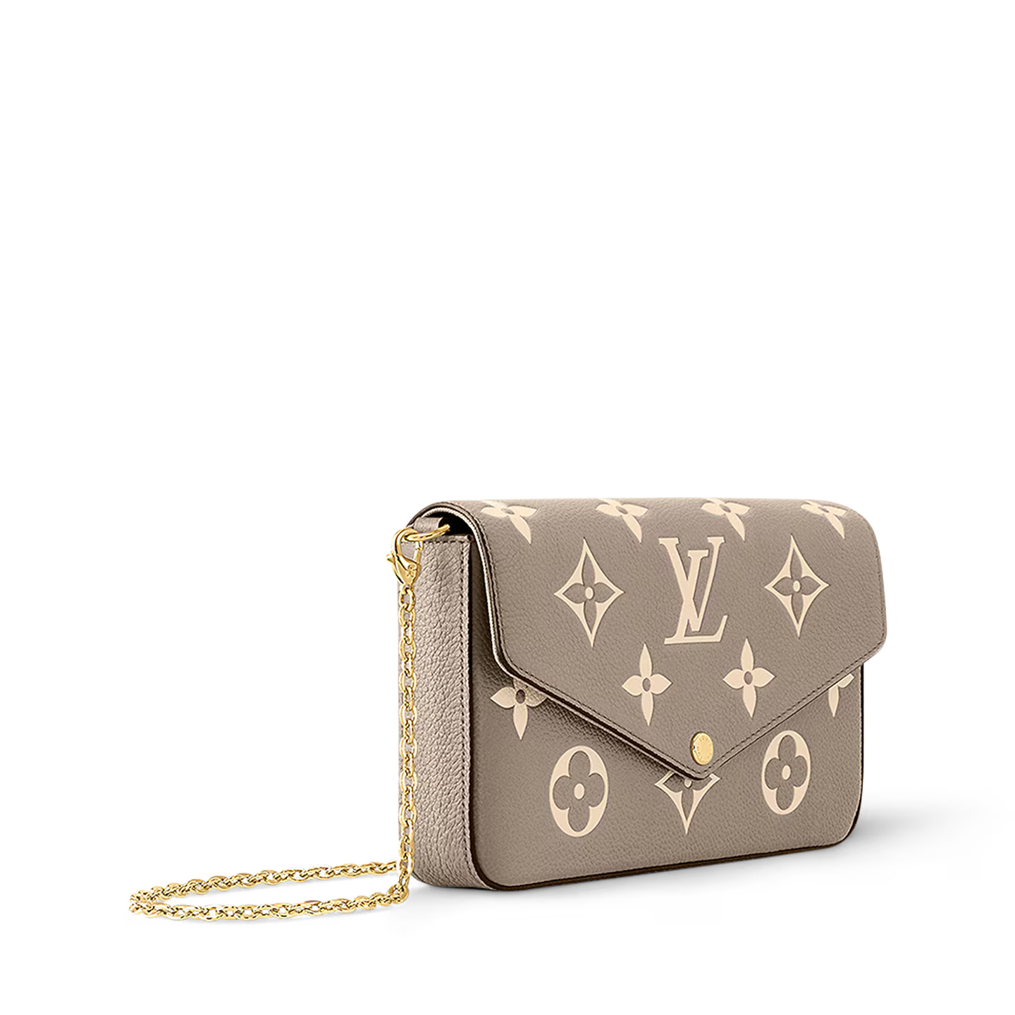 Elvienne Chain Pochette (Dove/Cream)