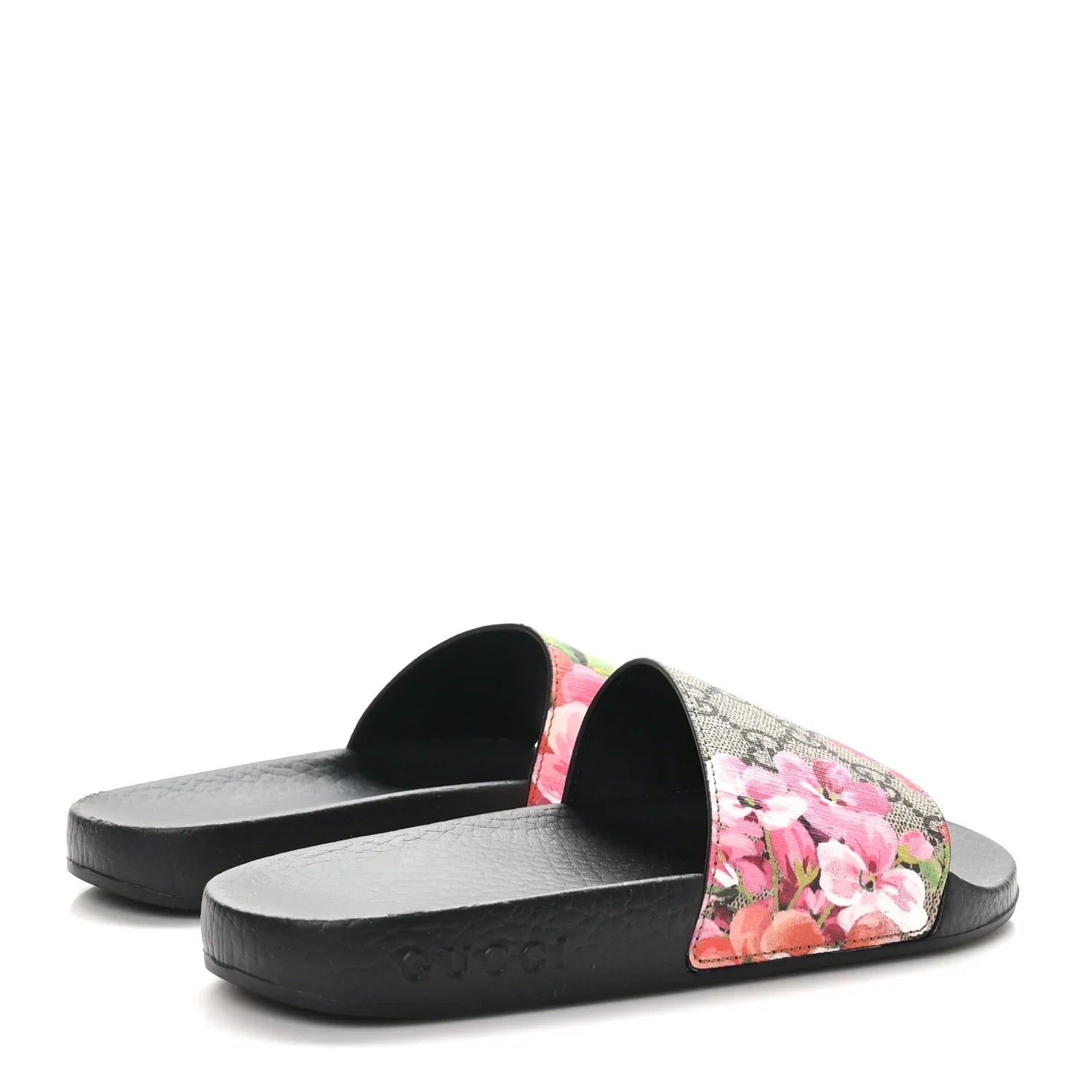 Floral Monogram Comfort Slides (Unisex)