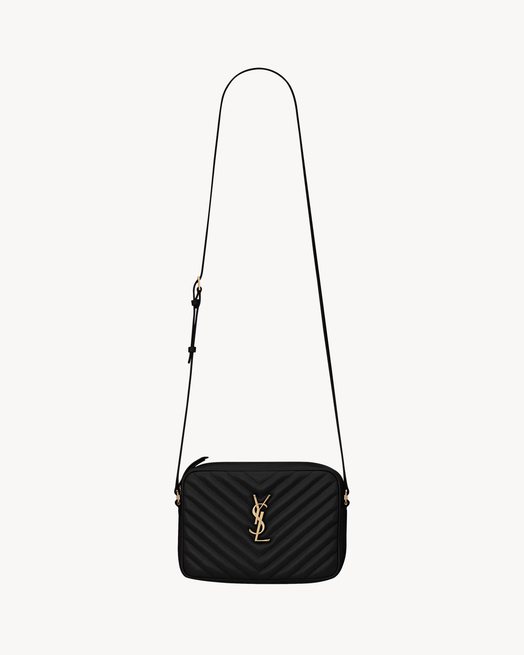 Ravelle Quilted Shoulder Bag (Black/Gold Logo)