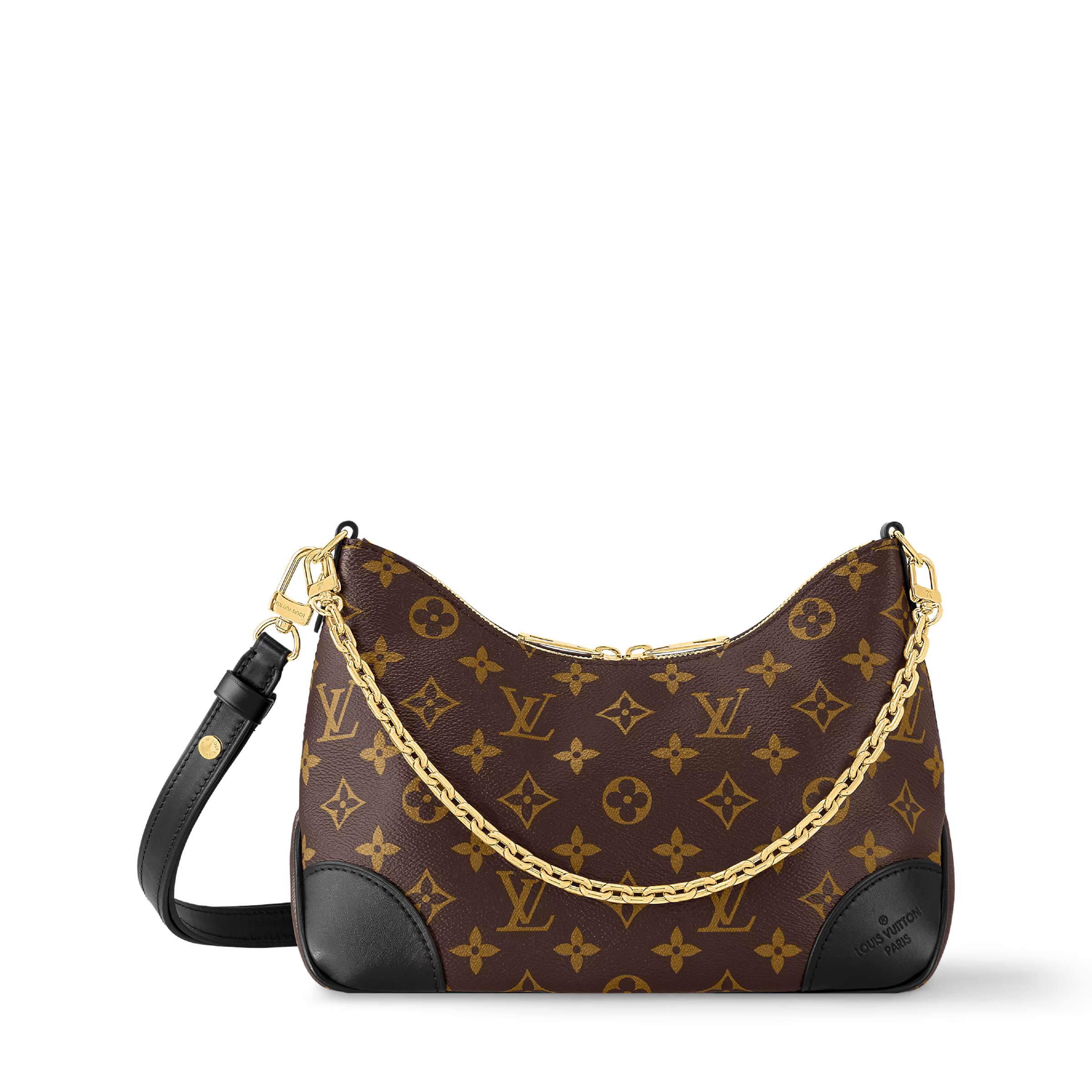 Milano Crescent Shoulder Bag (Black)