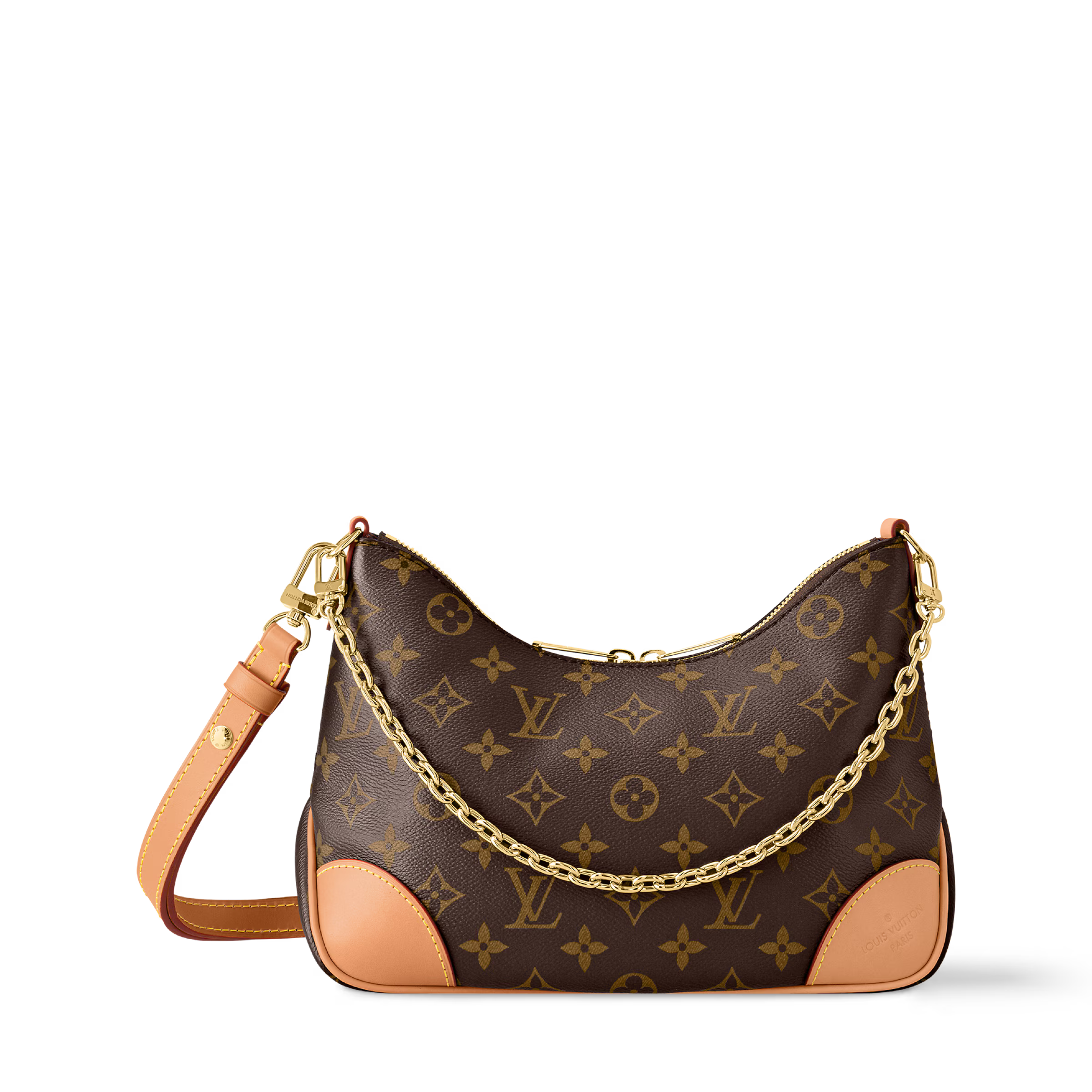 Milano Crescent Shoulder Bag (Beige)