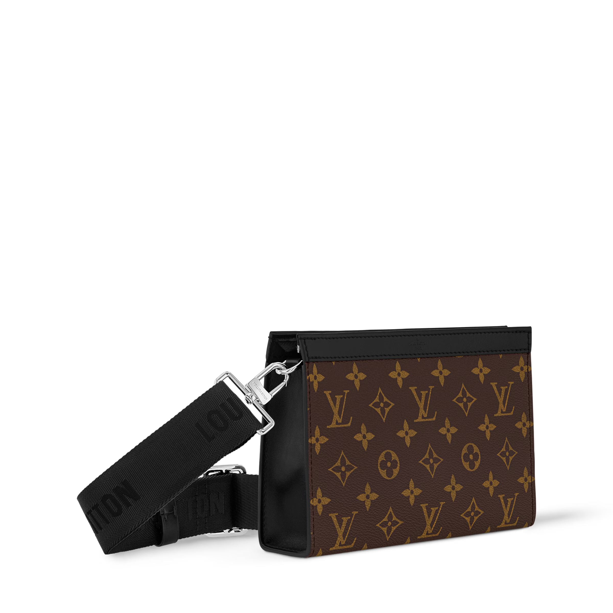 Monogram Utility Crossbody Bag (Brown)