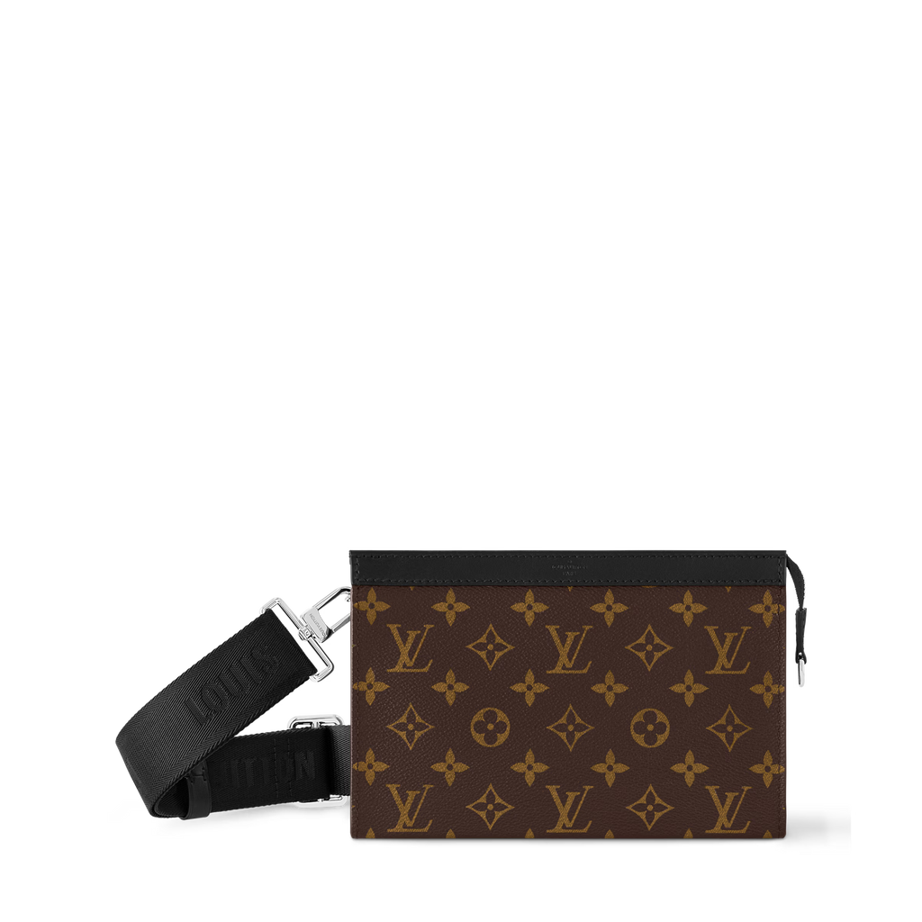 Monogram Utility Crossbody Bag (Brown)