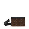 Monogram Utility Crossbody Bag (Brown)