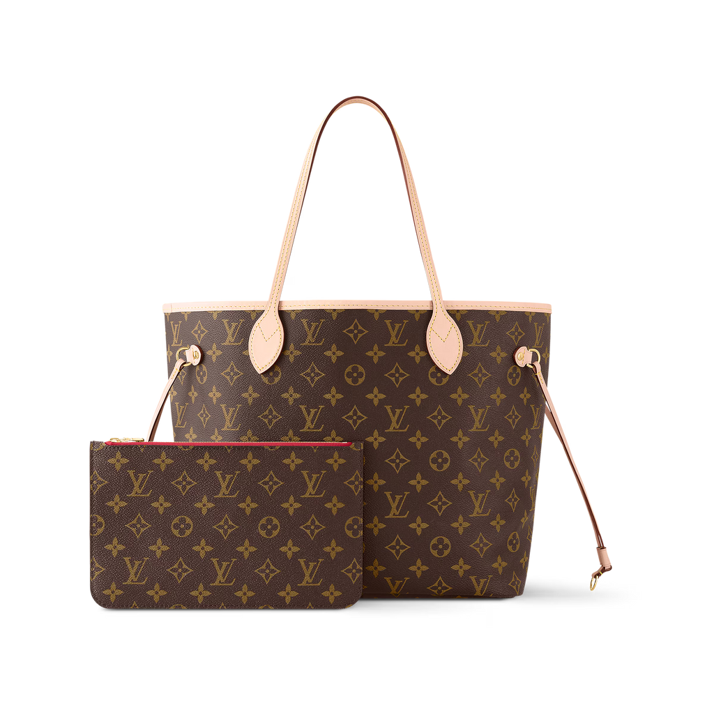 Classic Monogram Tote Set Brown