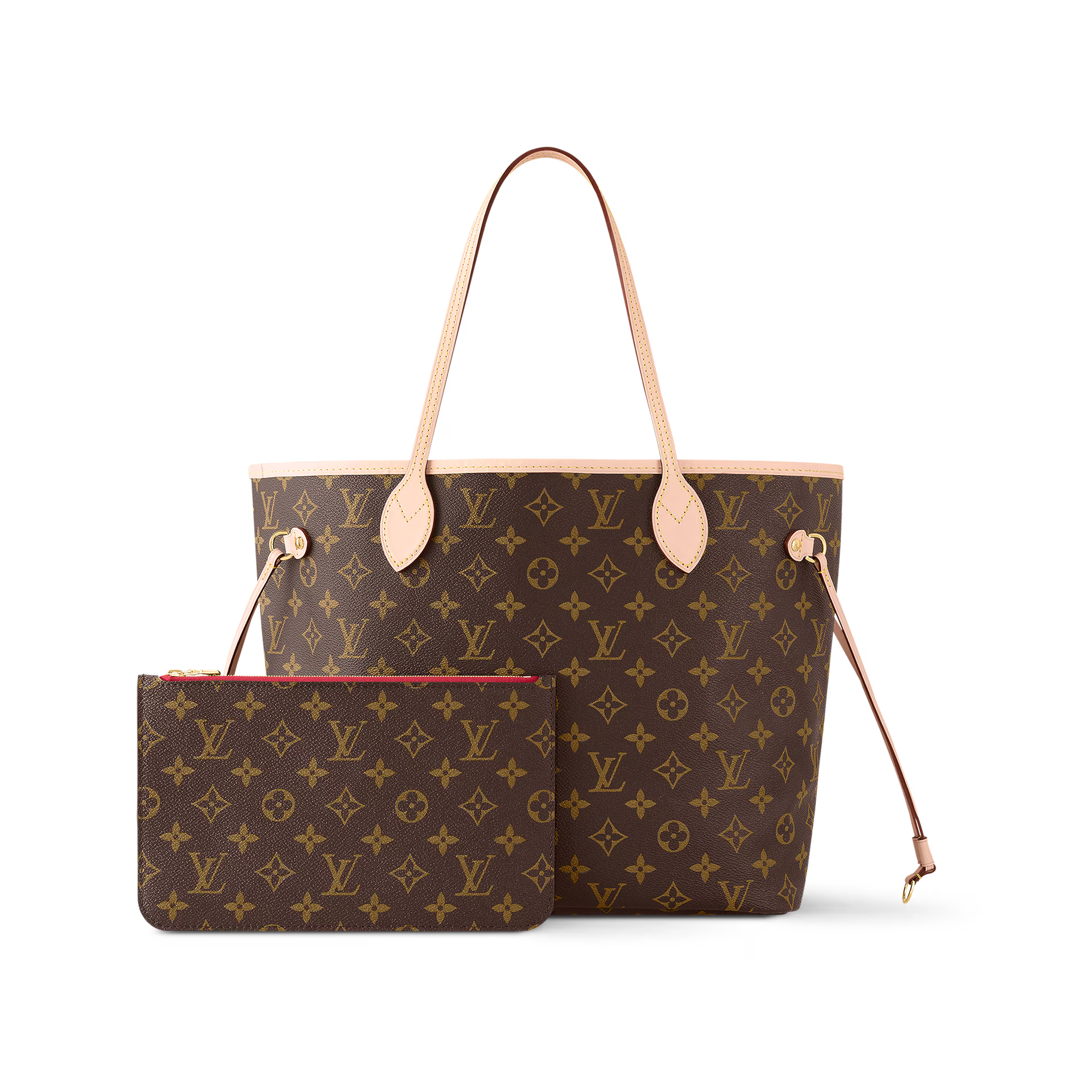 Classic Monogram Tote Set Brown