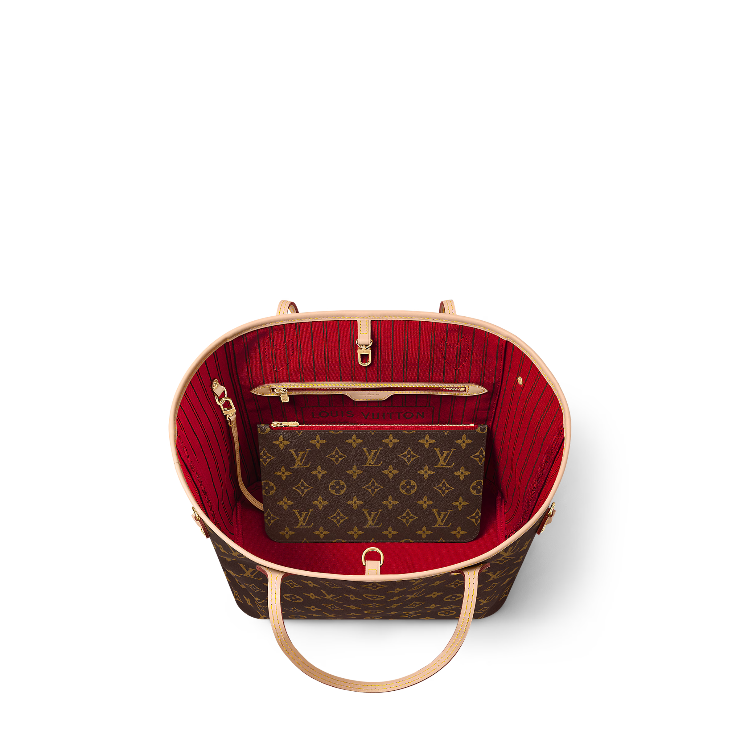 Classic Monogram Tote Set Brown
