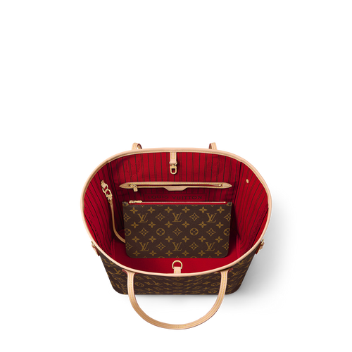 Classic Monogram Tote Set Brown