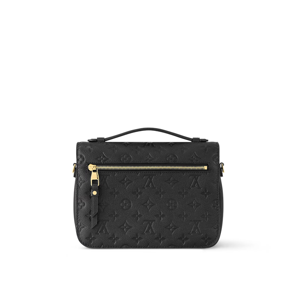 Monogram Lock Shoulder Bag (Black)