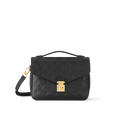 Monogram Lock Shoulder Bag (Black)