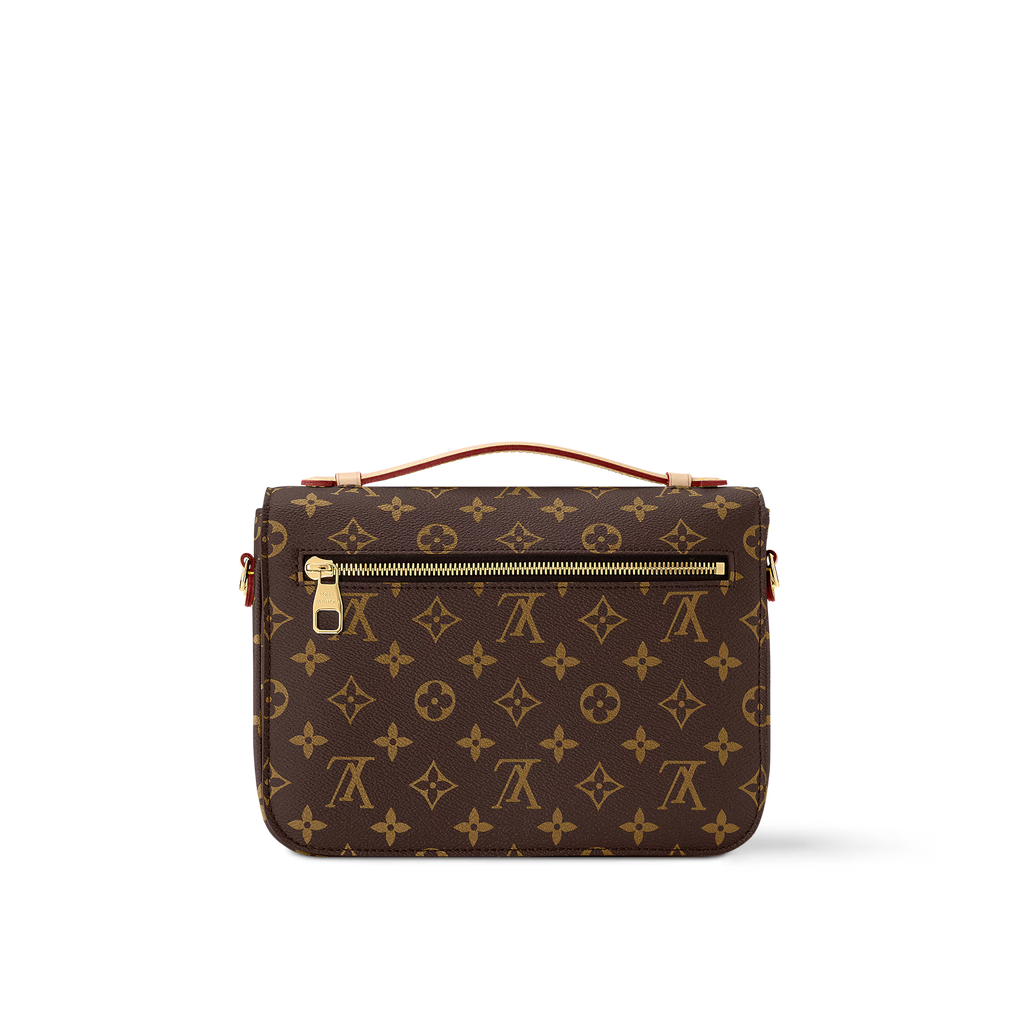 Monogram Lock Shoulder Bag (Brown)